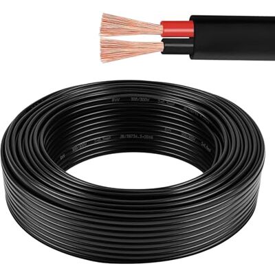AOHEWEI 2 × 0,5 mm² Câble Plat Double à 2 conducteurs Fil électrique en cuivre 5 V 12 V 24 V 60 V, câble de Bateau Automobile Rouge/Noir à paroi Fine 5/10/20/50 mètres - Publicité AOHEWEI 2 × 0,5 mm² Câble Plat Double à 2 conducteurs Fil électrique en cuivre 5 V 12 V 24 V 60 V, câble de Bateau Automobile Rouge/Noir à paroi Fine 5/10/20/50 mètres - Publicité