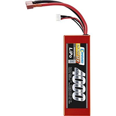 Conrad energy Energy 1416555 Batterie LiPo pour modélisme 11,1 V 4000 mAh Nombre de cellules : 3 20 C Box Hardcase T - Publicité Conrad energy Energy 1416555 Batterie LiPo pour modélisme 11,1 V 4000 mAh Nombre de cellules : 3 20 C Box Hardcase T - Publicité