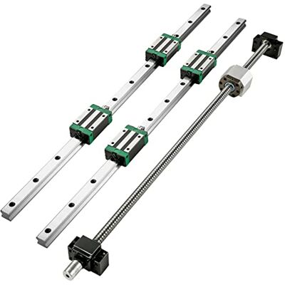 VEVOR Rail Linéaire HGR20 1500 mm Rails de Guidage Linéaires CNC 2 PCS, avec Kit de Roulements de Guide, 4 Blocs Coulissants, pour Équipements Automatiques, Projets de Bricolage, Machines Routeur CNC - Publicité VEVOR Rail Linéaire HGR20 1500 mm Rails de Guidage Linéaires CNC 2 PCS, avec Kit de Roulements de Guide, 4 Blocs Coulissants, pour Équipements Automatiques, Projets de Bricolage, Machines Routeur CNC - Publicité
