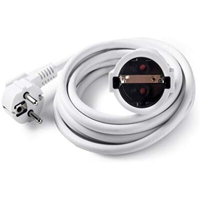 Famatel Câble rallonge blanc 3 mètres Courant extérieur Protection enfant Blanc - Publicité Famatel Câble rallonge blanc 3 mètres Courant extérieur Protection enfant Blanc - Publicité
