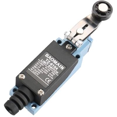 Baomain Interrupteur de Fin de Course BM-8104, Limiteur de Course avec Levier à Galet Rotatif en Plastique, Momentané 1NO 1NC, AC 380V 10A, Étanche IP65 pour Machine CNC, TZ-8104 - Publicité Baomain Interrupteur de Fin de Course BM-8104, Limiteur de Course avec Levier à Galet Rotatif en Plastique, Momentané 1NO 1NC, AC 380V 10A, Étanche IP65 pour Machine CNC, TZ-8104 - Publicité