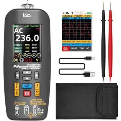 BSIDE O1 Multimètre Numérique TRMS à Oscilloscope Portable Détecteur de Tension 3 en 1 Écran Couleur 10Mhz Transfert de Données Mini Oscilloscope Rechargeable pour Audio DIY Automobile Électronique - Publicité BSIDE O1 Multimètre Numérique TRMS à Oscilloscope Portable Détecteur de Tension 3 en 1 Écran Couleur 10Mhz Transfert de Données Mini Oscilloscope Rechargeable pour Audio DIY Automobile Électronique - Publicité