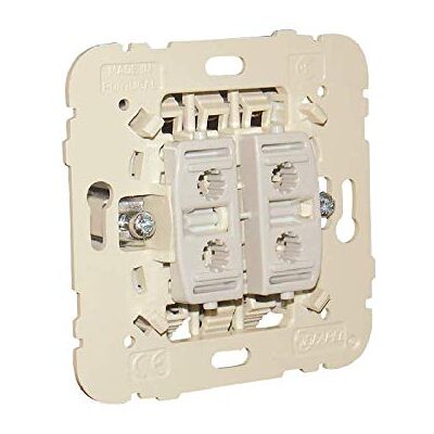 EFAPEL - 21061 - Blanc - Interrupteur double - Switch - Publicité EFAPEL - 21061 - Blanc - Interrupteur double - Switch - Publicité