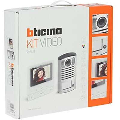 Bticino BT364618 Kit Portier Vidéo Couleur Classe 100 Basique avec Écran 5pouces et Boucle, Inductive Blanc - Publicité Bticino BT364618 Kit Portier Vidéo Couleur Classe 100 Basique avec Écran 5pouces et Boucle, Inductive Blanc - Publicité