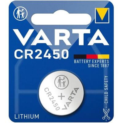 Varta 48062 CR2450 (6450) piles bouton lithium 3 V - Publicité Varta 48062 CR2450 (6450) piles bouton lithium 3 V - Publicité