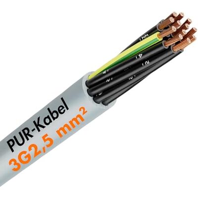 Lapp 1312403 Ölflex Classic 400 P Câble de commande 3 x 2,5 mm² gris avec conducteur de protection vert-jaune I Câble PUR résistant aux UV I Résistant à l'ozone, à l'hydrolyse et aux intempéries I - Publicité Lapp 1312403 Ölflex Classic 400 P Câble de commande 3 x 2,5 mm² gris avec conducteur de protection vert-jaune I Câble PUR résistant aux UV I Résistant à l'ozone, à l'hydrolyse et aux intempéries I - Publicité
