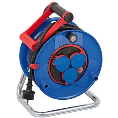 Brennenstuhl Garant Enrouleur de câble, IP44, 25 m, pour industriel/kit de construction, scooter électrique professionnel, pour une utilisation sur les chantiers et en extérieur, protection des - Publicité Brennenstuhl Garant Enrouleur de câble, IP44, 25 m, pour industriel/kit de construction, scooter électrique professionnel, pour une utilisation sur les chantiers et en extérieur, protection des - Publicité