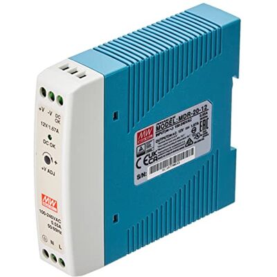 MEAN WELL MEANWELL SNT DIN-SCHIENE 20W 12V/1,67A - Publicité MEAN WELL MEANWELL SNT DIN-SCHIENE 20W 12V/1,67A - Publicité
