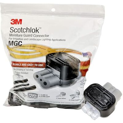 3M Scotchlok Moisture Guard Connecteur résistant aux intempéries résistant aux UV pour 2-3 fils, 16-14 AWG (solide/toronné), 25 par sac - Publicité 3M Scotchlok Moisture Guard Connecteur résistant aux intempéries résistant aux UV pour 2-3 fils, 16-14 AWG (solide/toronné), 25 par sac - Publicité