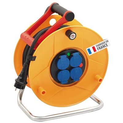 Brennenstuhl Enrouleur de câble Standard Pro IP44 H07RN-F 3G1,5, Jaune, 40 m - Publicité Brennenstuhl Enrouleur de câble Standard Pro IP44 H07RN-F 3G1,5, Jaune, 40 m - Publicité