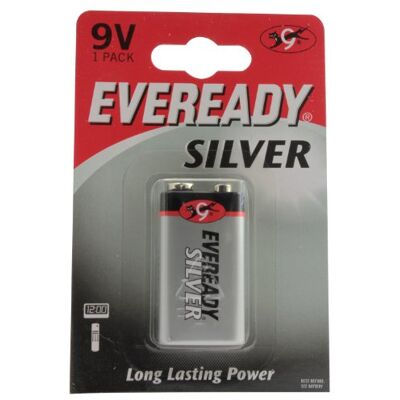Energizer Pila Transistor 9V Evereary Silver/ - Publicité Energizer Pila Transistor 9V Evereary Silver/ - Publicité