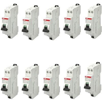 ABB Lot de 10 disjoncteurs automatiques Ph+N raccordement Rapide 10A-4,5Ka - Publicité ABB Lot de 10 disjoncteurs automatiques Ph+N raccordement Rapide 10A-4,5Ka - Publicité