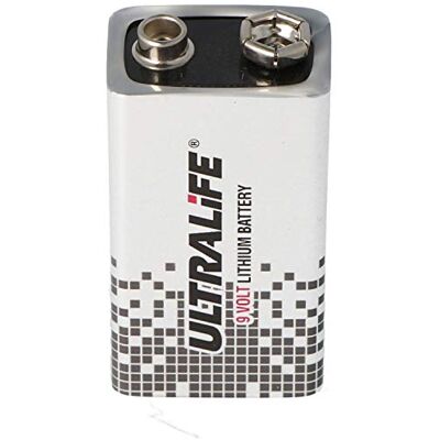 Ultralife Batterie au lithium 9 V, E-Block, U9VL, U9VL-J - Publicité Ultralife Batterie au lithium 9 V, E-Block, U9VL, U9VL-J - Publicité