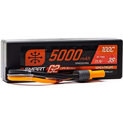 Spektrum - Smart G2 LiPo 3S 5000mAh - 100C - IC5 - Battery - Publicité Spektrum - Smart G2 LiPo 3S 5000mAh - 100C - IC5 - Battery - Publicité