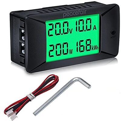 Telituny DC5-12V Moniteur de tension et de courant, wattmètre numérique 0~300V/100A DC PZEM-025, compteur d'énergie électrique, adapté aux maisons et aux immeubles de bureaux - Publicité Telituny DC5-12V Moniteur de tension et de courant, wattmètre numérique 0~300V/100A DC PZEM-025, compteur d'énergie électrique, adapté aux maisons et aux immeubles de bureaux - Publicité