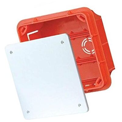 ELEKTRO-PLAST Boîte de dérivation encastrée 76 x 76 x 52 cm avec couvercle Boîte de dérivation encastrée Pp/t 1 6380 - Publicité ELEKTRO-PLAST Boîte de dérivation encastrée 76 x 76 x 52 cm avec couvercle Boîte de dérivation encastrée Pp/t 1 6380 - Publicité