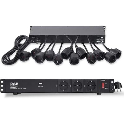 Pyle Multiprise Parafoudre 12 Prises Rack 19” 1U – PDU Électrique avec Ports USB, Disjoncteur 15A, Protection Surtension, Câble 4,5 m – Prise Informatique Haute Puissance – Noir - Publicité Pyle Multiprise Parafoudre 12 Prises Rack 19” 1U – PDU Électrique avec Ports USB, Disjoncteur 15A, Protection Surtension, Câble 4,5 m – Prise Informatique Haute Puissance – Noir - Publicité