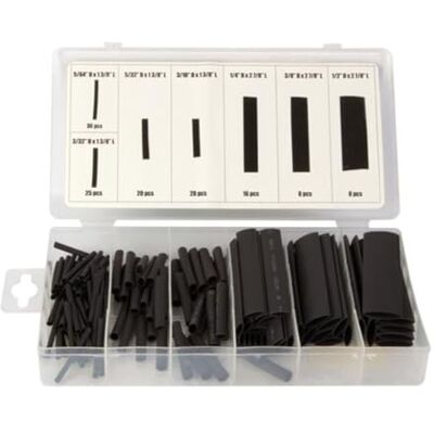 Toolland a land of possibilities Toolland Lot de gaines thermorétractables, 127 pièces, différentes tailles, noir - Publicité Toolland a land of possibilities Toolland Lot de gaines thermorétractables, 127 pièces, différentes tailles, noir - Publicité