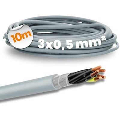 Lapp 0026101 ÖLFLEX CLASSIC FD 810 Câble de commande 3 x 0,5 mm² Gris avec conducteur de protection vert/jaune I Câble de chaîne de remorquage très flexible I Câble PVC pour chaîne de remorquage 3G0,5 - Publicité Lapp 0026101 ÖLFLEX CLASSIC FD 810 Câble de commande 3 x 0,5 mm² Gris avec conducteur de protection vert/jaune I Câble de chaîne de remorquage très flexible I Câble PVC pour chaîne de remorquage 3G0,5 - Publicité