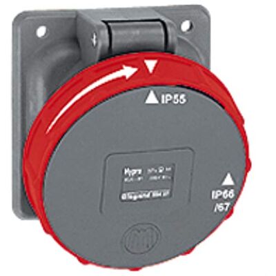 Legrand Prise fixe Hypra 125A 3P+T 380V~ à 415V~ IP66/67-55 - Publicité Legrand Prise fixe Hypra 125A 3P+T 380V~ à 415V~ IP66/67-55 - Publicité