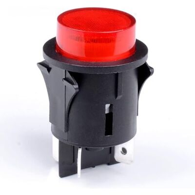 ChiliTec Interrupteur à encastrer Ø 25 mm 250 V 16 A Rouge, Lumineux, Cosses 6,3 mm - Publicité ChiliTec Interrupteur à encastrer Ø 25 mm 250 V 16 A Rouge, Lumineux, Cosses 6,3 mm - Publicité