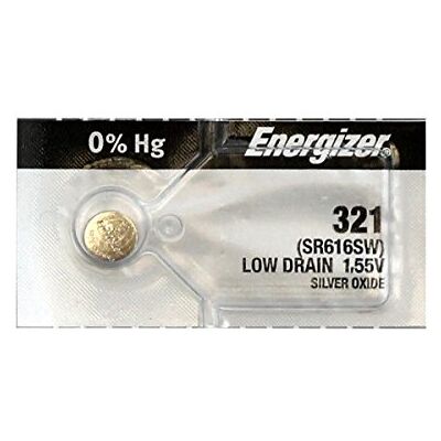 Energizer 321 Battery (SR616SW), Pack of 5 - Publicité Energizer 321 Battery (SR616SW), Pack of 5 - Publicité