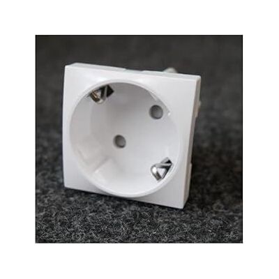 Schneider Electric Prise 2P+T 16A standard Allemand SCHUKO blanc antimicrobien mécanisme 45x45mm sans support ni plaque ALTIRA - Publicité Schneider Electric Prise 2P+T 16A standard Allemand SCHUKO blanc antimicrobien mécanisme 45x45mm sans support ni plaque ALTIRA - Publicité