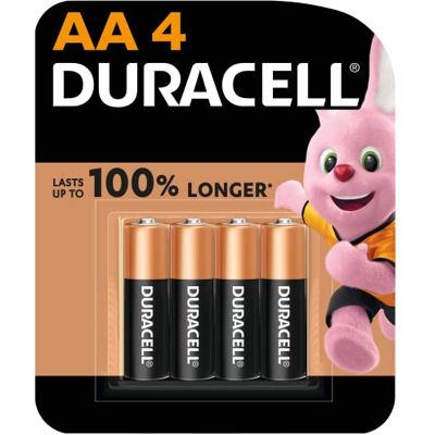 Duracell - AA 1.5V Alkaline - Extra Life - Battery Pack - Publicité Duracell - AA 1.5V Alkaline - Extra Life - Battery Pack - Publicité