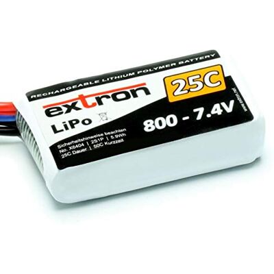Unbekannt Accu LiPo Extron X2 800-7,4V (25C 50C) Extron - Publicité Unbekannt Accu LiPo Extron X2 800-7,4V (25C 50C) Extron - Publicité