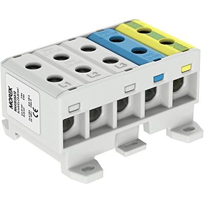 MOREK - OTL35-5x - multicolore gris/bleu/jaune-vert - 2,5-35 mm2 - 1000V - Relaxation universelle? (note: clamp) - Publicité MOREK - OTL35-5x - multicolore gris/bleu/jaune-vert - 2,5-35 mm2 - 1000V - Relaxation universelle? (note: clamp) - Publicité