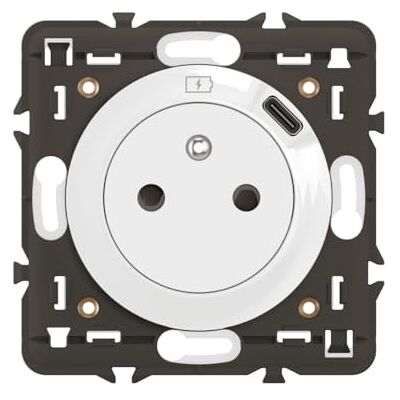 Legrand Prise Electrique Murale avec Terre Céliane Surface avec Prise Chargeur USB 7,5W intégré Prise Affleurante avec Socle Rétractable À compléter avec une Plaque Blanc - Publicité Legrand Prise Electrique Murale avec Terre Céliane Surface avec Prise Chargeur USB 7,5W intégré Prise Affleurante avec Socle Rétractable À compléter avec une Plaque Blanc - Publicité