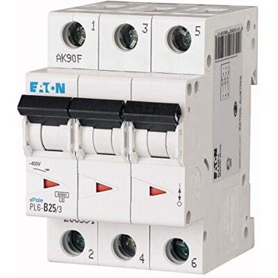 Eaton Disjoncteur Circuit Breaker 25 A 3P/PL6-C25/3 - Publicité Eaton Disjoncteur Circuit Breaker 25 A 3P/PL6-C25/3 - Publicité