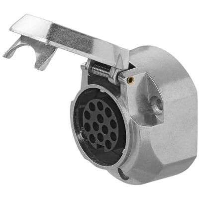 ProPlus 343521MB Prise de courant 13 broches en métal avec arrêt automatique pour feu de brouillard arrière - Publicité ProPlus 343521MB Prise de courant 13 broches en métal avec arrêt automatique pour feu de brouillard arrière - Publicité