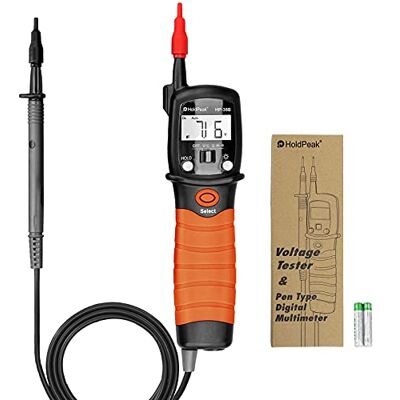HoldPeak Stylo Testeur de Tension 2000 Comptes pour DC/AC Voltage Multimetre Numerique HP-38B, Résistance, Testeur de Continuite Diodes avec Conservation des Données,Rétro-éclairage et Lampe de Poche - Publicité HoldPeak Stylo Testeur de Tension 2000 Comptes pour DC/AC Voltage Multimetre Numerique HP-38B, Résistance, Testeur de Continuite Diodes avec Conservation des Données,Rétro-éclairage et Lampe de Poche - Publicité