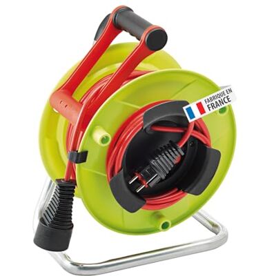 Brennenstuhl Enrouleur de câble Standard SM1-RB/Enrouleur électrique avec rallonge et technologie Bretec (fiche, prolongateur, poignée cablepilot, disjoncteur, 30m H05VV-F) fabriqué en France - Publicité Brennenstuhl Enrouleur de câble Standard SM1-RB/Enrouleur électrique avec rallonge et technologie Bretec (fiche, prolongateur, poignée cablepilot, disjoncteur, 30m H05VV-F) fabriqué en France - Publicité