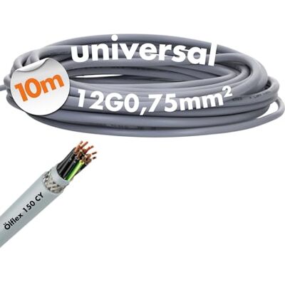 Lapp 0015612 Ölflex 150 Câble de commande 12 G0,75 mm² 19 AWG I Blindé avec conducteur de protection I Câble de commande 12 fils I Marquage UL I Résistant aux produits chimiques et à l'huile I Câble - Publicité Lapp 0015612 Ölflex 150 Câble de commande 12 G0,75 mm² 19 AWG I Blindé avec conducteur de protection I Câble de commande 12 fils I Marquage UL I Résistant aux produits chimiques et à l'huile I Câble - Publicité