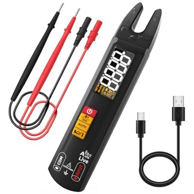 BSIDE U0 Multimètre Numérique Intelligent avec Pince Ampèremétrique Ouverte et Détecteur de Tension Sans Contact Mini Testeur Automatique Rechargeable de Courant/Tension AC DC Résistance Continuité - Publicité BSIDE U0 Multimètre Numérique Intelligent avec Pince Ampèremétrique Ouverte et Détecteur de Tension Sans Contact Mini Testeur Automatique Rechargeable de Courant/Tension AC DC Résistance Continuité - Publicité