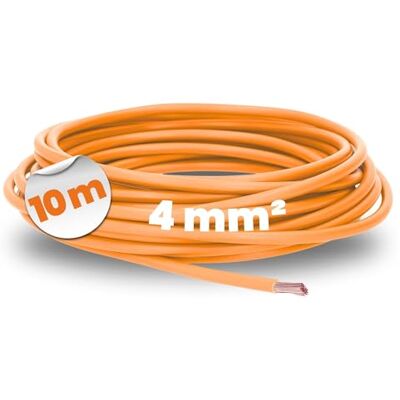 Lapp 4520093 H07V-K 4 mm² Orange 10 m Câble de câblage flexible I Fil simple en PVC I Toron 4 mm² I Câblage - Publicité Lapp 4520093 H07V-K 4 mm² Orange 10 m Câble de câblage flexible I Fil simple en PVC I Toron 4 mm² I Câblage - Publicité