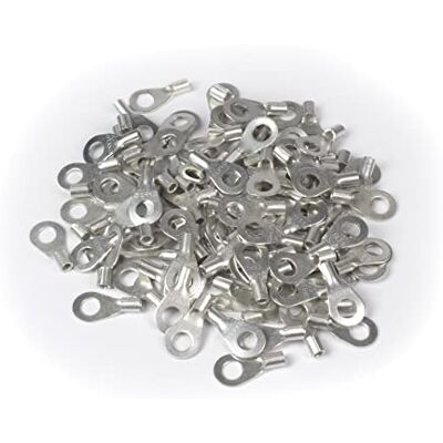 ERKO Cosses à anneau pour câbles électriques pour vis M8 et une taille de câble de 1,5 ÷ 2,5 mm² I 100 pièces I Cuivre étamé galvanisé I fabriqués selon la norme DIN 46234 - Publicité ERKO Cosses à anneau pour câbles électriques pour vis M8 et une taille de câble de 1,5 ÷ 2,5 mm² I 100 pièces I Cuivre étamé galvanisé I fabriqués selon la norme DIN 46234 - Publicité