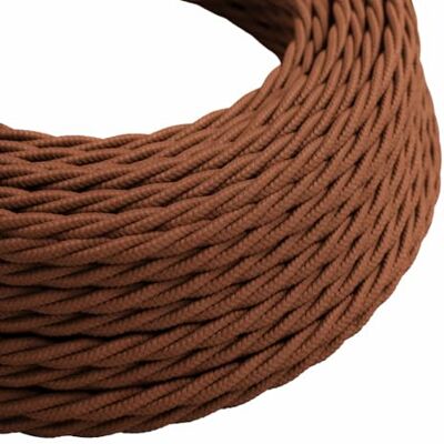 LEDSone Câble d'éclairage flexible tressé marron foncé à 3 fils 5 m Pour lampes suspendues industrielles ou autres appareils - Publicité LEDSone Câble d'éclairage flexible tressé marron foncé à 3 fils 5 m Pour lampes suspendues industrielles ou autres appareils - Publicité