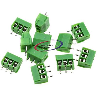Sun Lot de 10 connecteurs de bornier à vis PCB 3,5 mm KF350-3P KF350-2P 3 broches 2 broches (3P) - Publicité Sun Lot de 10 connecteurs de bornier à vis PCB 3,5 mm KF350-3P KF350-2P 3 broches 2 broches (3P) - Publicité