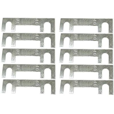 AERZETIX : 10x Fusible à Languette Lame 40A pour Porte-fusible Courant Fort Argent C42199 - Publicité AERZETIX : 10x Fusible à Languette Lame 40A pour Porte-fusible Courant Fort Argent C42199 - Publicité