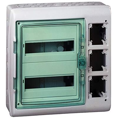Schneider Coffret polyvalent Kaedra 24 modules 3 ouvertures 448 x 460 mm - Publicité Schneider Coffret polyvalent Kaedra 24 modules 3 ouvertures 448 x 460 mm - Publicité