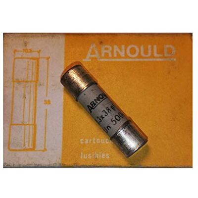 Arnould 23572 Fusible 6A Ø10,3x38mm type gF - Publicité Arnould 23572 Fusible 6A Ø10,3x38mm type gF - Publicité