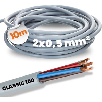 Lapp 00100004 Olflex Classic 100 Câble de commande 2 x 0,5 mm² sans conducteur de protection vert/jaune I 2 fils I Câble PVC Code couleur 2 brins - Publicité Lapp 00100004 Olflex Classic 100 Câble de commande 2 x 0,5 mm² sans conducteur de protection vert/jaune I 2 fils I Câble PVC Code couleur 2 brins - Publicité