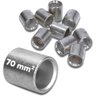 Kalitec Lot de 10 connecteurs parallèles L14-P 70 mm² I Connecteur non isolé I Connecteur à sertir nu I Connecteur de câbles I Qualité industrielle du distributeur allemand - Publicité Kalitec Lot de 10 connecteurs parallèles L14-P 70 mm² I Connecteur non isolé I Connecteur à sertir nu I Connecteur de câbles I Qualité industrielle du distributeur allemand - Publicité