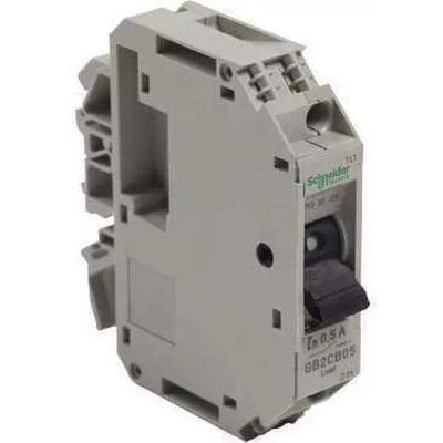 Disjoncteur Schneider Electric GB2CB05 - 1 Pole, 0,5A - Protection thermo-magnétique - Publicité Disjoncteur Schneider Electric GB2CB05 - 1 Pole, 0,5A - Protection thermo-magnétique - Publicité