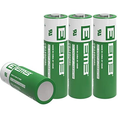 EEMB CR14505 CR AA 14505 CR-AA Lot de 4 piles au lithium 3 V 1800 mAh non rechargeables 3 V pour thermomètre numérique/jauge de réservoir d'huile WiFi/caméras de sécurité - Publicité EEMB CR14505 CR AA 14505 CR-AA Lot de 4 piles au lithium 3 V 1800 mAh non rechargeables 3 V pour thermomètre numérique/jauge de réservoir d'huile WiFi/caméras de sécurité - Publicité