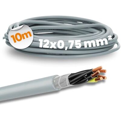 LAPP 0026124 ÖLFLEX CLASSIC FD 810 Câble de commande 12 x 0,75 mm² Gris avec conducteur de protection vert/jaune I Câble en PVC très flexible pour chaîne de remorquage 12G0,75 Câble de commande 12 - Publicité LAPP 0026124 ÖLFLEX CLASSIC FD 810 Câble de commande 12 x 0,75 mm² Gris avec conducteur de protection vert/jaune I Câble en PVC très flexible pour chaîne de remorquage 12G0,75 Câble de commande 12 - Publicité