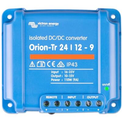 Victron Energy Orion TR IP43 24/12V 9 A 110 W Convertisseur CC-CC, Isolé - Publicité Victron Energy Orion TR IP43 24/12V 9 A 110 W Convertisseur CC-CC, Isolé - Publicité